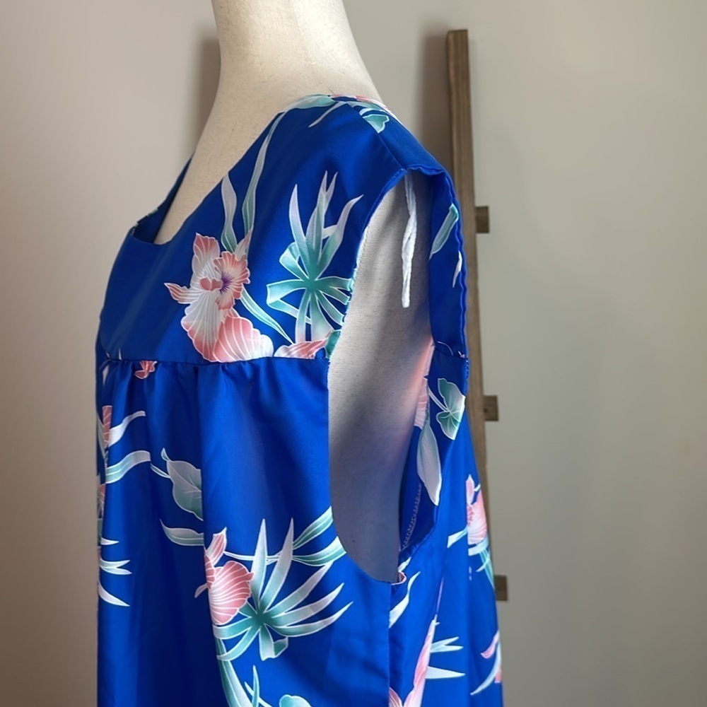 Vintage Kailua Sportswear Hawaiian Sleeveless Floral Dress Size 2XL GUC - Picture 12 of 17